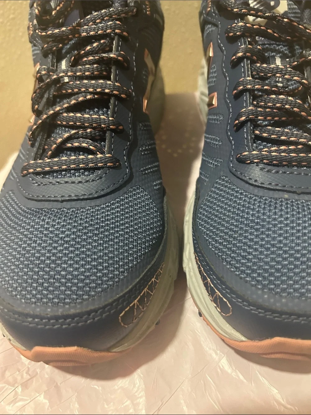 New Balance Women’s Navy with Rose Gold Accent Sneakers